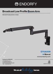 ENDORFY Broadcast Low Profile Boom Arm Manual