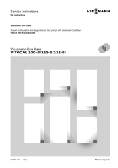 Viessmann VITOCAL 222-SI Service Instructions For Contractors