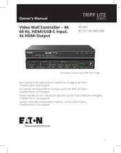 Eaton TRIPP LITE B119-1X4-4K6-VW Owner's Manual