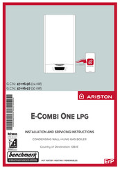 Ariston E-Combi One LPG Design, Installation And Servicing Instructions
