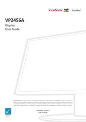 ViewSonic VP2456A User Manual