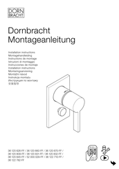 Dornbracht 36120670-06 Installation Instructions Manual