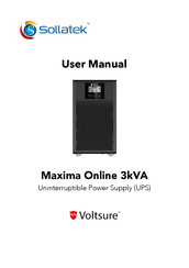 Sollatek Voltsure Maxima Online 3kVA User Manual