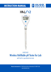 Hanna Instruments HALO2 HI9810462 Instruction Manual