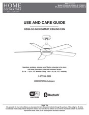 Home Decorators Collection OSSA CF2003-N Use And Care Manual