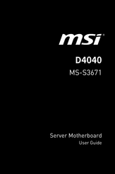 MSI D4040 User Manual