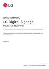LG 55EW5Q-C Owner's Manual