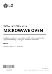 LG MVEM1621 Series Installation Manual