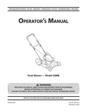 MTD 50MB Operator's Manual