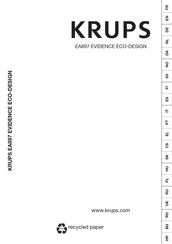 Krups EVIDENCE ECO-DESIGN EA897A10 Quick Start Manual