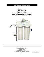 sterling water treatment DSF-PFOA Installation Manual