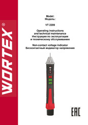 wortex VT 2209 Operating Instructions Manual