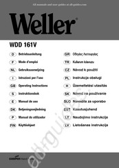 Cooper Weller WDD 161V Operating Instructions Manual