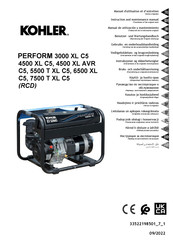 Kohler PERFORM 6500 XL C5 (RCD) Instruction And Maintenance Manual