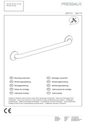 Pressalit RT101 Mounting Instruction