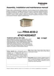 Lemeks Palmako FR44-4030-2 Assembly, Installation And Maintenance Manual
