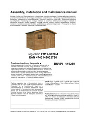 Palmako FR19-3020-4 Assembly, Installation And Maintenance Manual