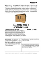 Lemeks Palmako FR28-3025-6 Assembly, Installation And Maintenance Manual