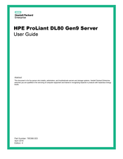 HPE ProLiant DL80 Gen9 User Manual