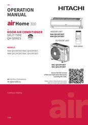 Hitachi airHome 300 RAK-QH13PCBST Operation Manual