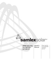 Samlex Solar SRV-200-30A Owner's Manual