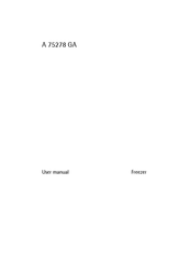 Electrolux A 75278 GA User Manual