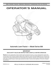 MTD 13BP605H755 Operator's Manual