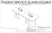 DIVERSIFIED SPACES STUDENT SERVICE ISLAND-DOUBLE C2420 Series Assembly Instructions Manual