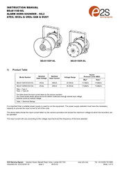 E2S BExS110DF-SIL Instruction Manual