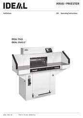 KRUG+PRIESTER IDEAL 5560 LT Operating Instructions Manual