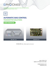 ID Photonics ABC-BPC-1 Series User Manual