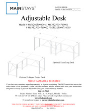 Mainstays MS62025004001 Manual
