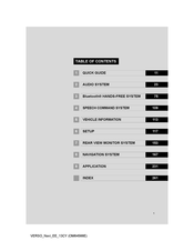 Toyota VERSO Navi EE 2013 Manual
