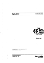 Tektronix DSA 601A Tutorial