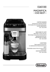 DeLonghi Magnifica Evo Next ECAM310.80.SB Instructions For Use Manual
