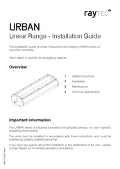 Raytec URBAN WL168 Installation Manual