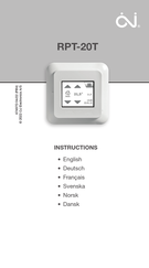 OJ Electronics RPT-20T Instructions Manual