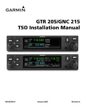 Garmin GTR 205 Installation Manual