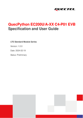 Quectel QuecPython EC200A C4-P01 Series Product Technical Specification And User Manual