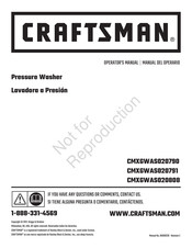 Craftsman CMXGWAS020791 Operator's Manual