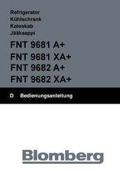Blomberg FNT 9682 A+ Manual