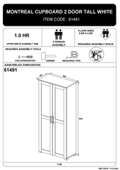 Meubilair MONTREAL 61491 Assembly Instructions Manual