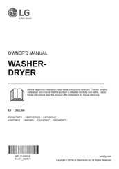 LG F4DV910H2 Owner's Manual