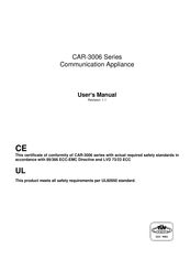 Caswell CAR-3006 Series User Manual