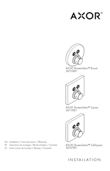 Hans Grohe Axor ShowerSelect Round 36723 1 Series Installation/User Instructions/Warranty