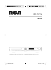 RCA RTB1100 User Manual