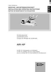Helios AIR1-KP Installation And Operating Instructions Manual