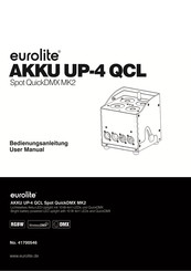 EuroLite AKKU UP-4 QCL Spot QuickDMX MK2 User Manual