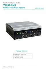 DFI VC500-CMS Quick Installation Manual