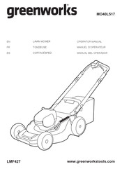 GreenWorks LMF427 Operator's Manual